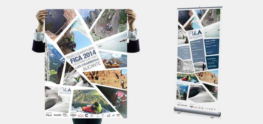 Diseño del cartel y roller del FICA 2014