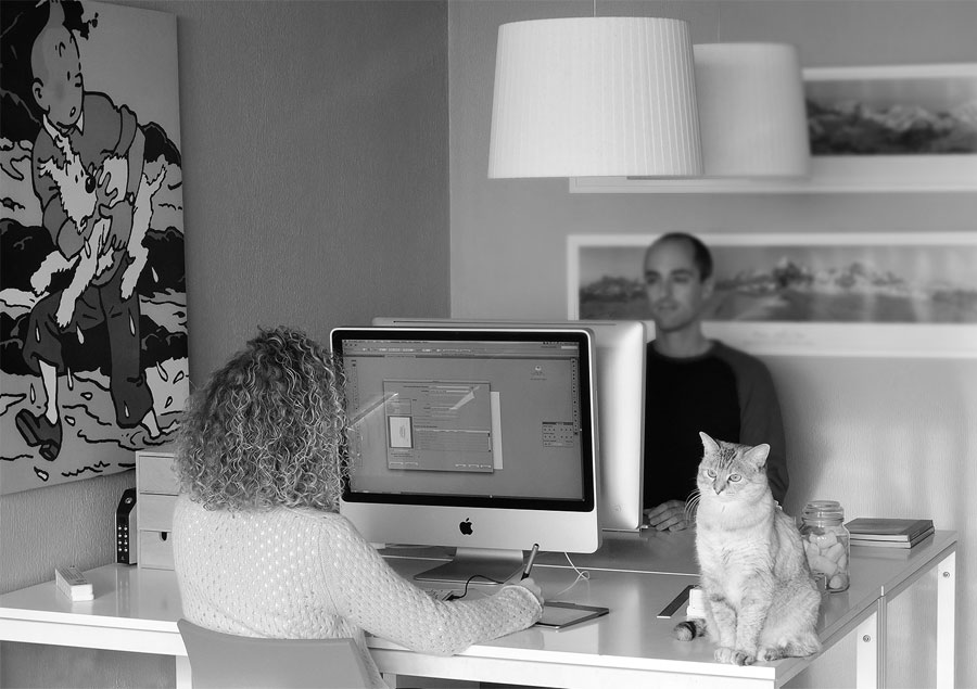 Cris y Pels componentes de Estudio Q41