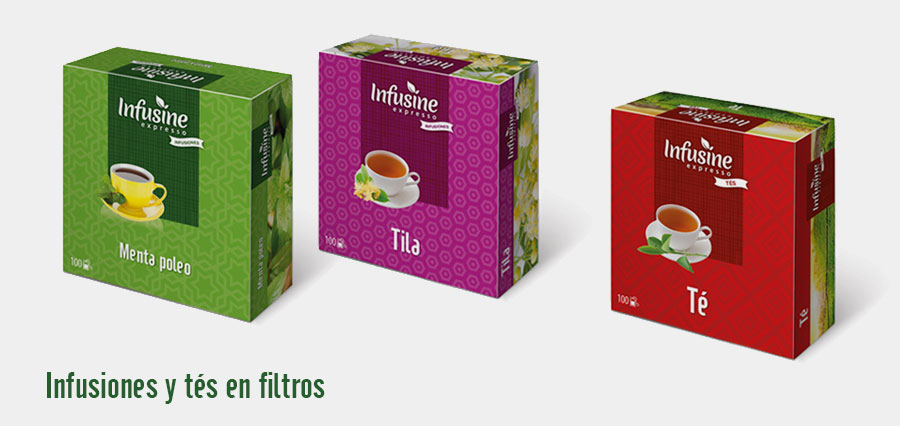 Envases para tés Infusine